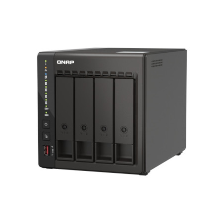 QNAP TS-453E-8G (4core 2,6GHz, 8GB RAM, 4x SATA, 2x M.2 NVM slot, 2x HDMI 4K, 2x 2,5GbE, 4x USB)