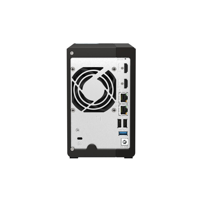 QNAP TS-253E-8G (4core 2,6GHz, 8GB RAM, 2x SATA, 2x M.2 NVM slot, 2x HDMI 4K, 2x 2,5GbE, 4x USB)