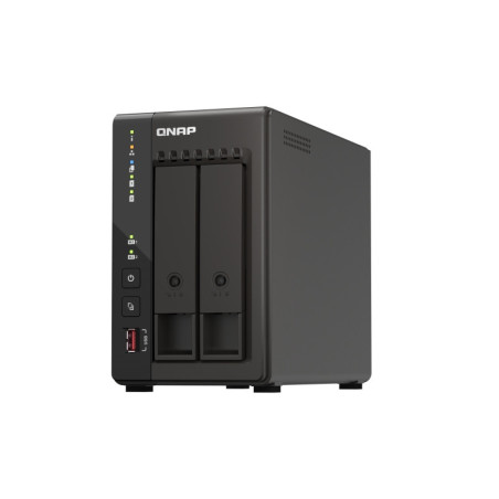 QNAP TS-253E-8G (4core 2,6GHz, 8GB RAM, 2x SATA, 2x M.2 NVM slot, 2x HDMI 4K, 2x 2,5GbE, 4x USB)