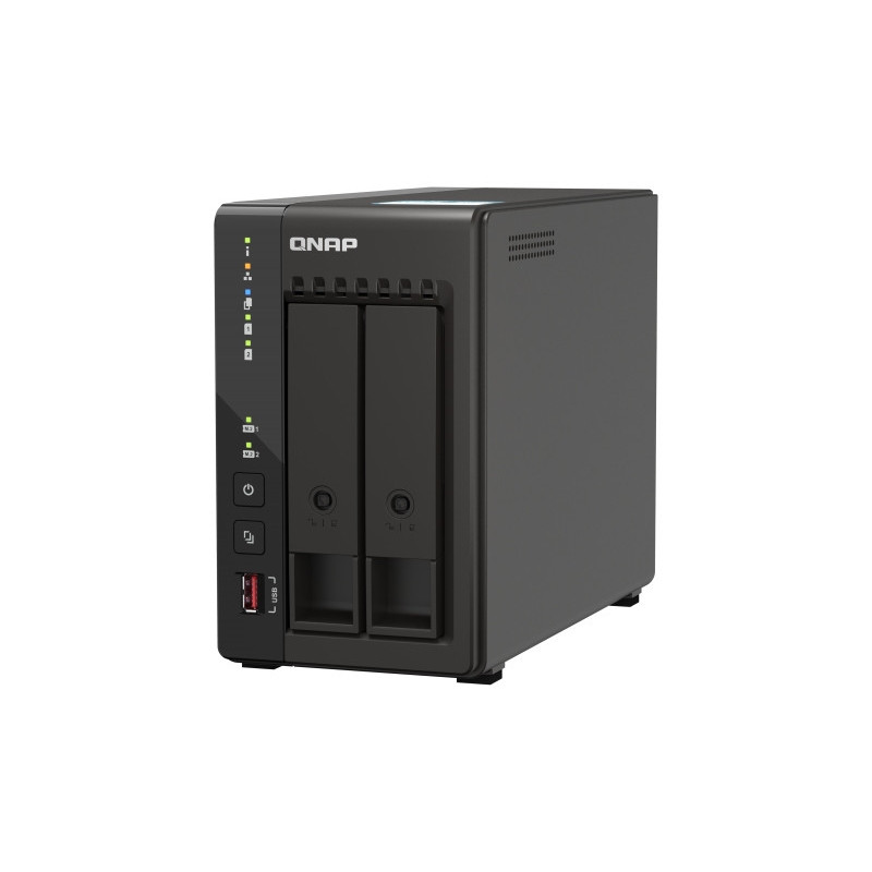 QNAP TS-253E-8G (4core 2,6GHz, 8GB RAM, 2x SATA, 2x M.2 NVM slot, 2x HDMI 4K, 2x 2,5GbE, 4x USB)