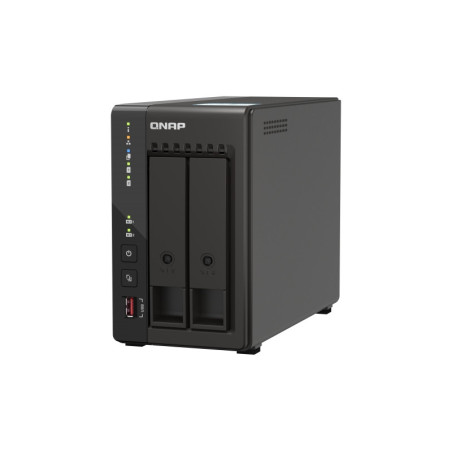 QNAP TS-253E-8G (4core 2,6GHz, 8GB RAM, 2x SATA, 2x M.2 NVM slot, 2x HDMI 4K, 2x 2,5GbE, 4x USB)