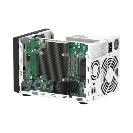 QNAP TVS-h474-PT-8G (2core 3,7 GHz, ZFS, 8 GB RAM, 4x SATA, 2x M.2 NVMe, 2x PCIe, 2x 2,5GbE, 1x HDMI)