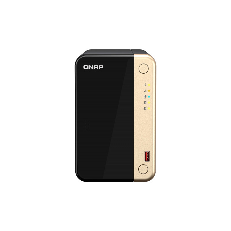 QNAP TS-264-8G (4core 2,9 GHz, 8GB RAM, 2x SATA, 2x M.2 NVMe, 1x PCIe, 2x 2,5GbE, 1x HDMI 4K, 4x USB)