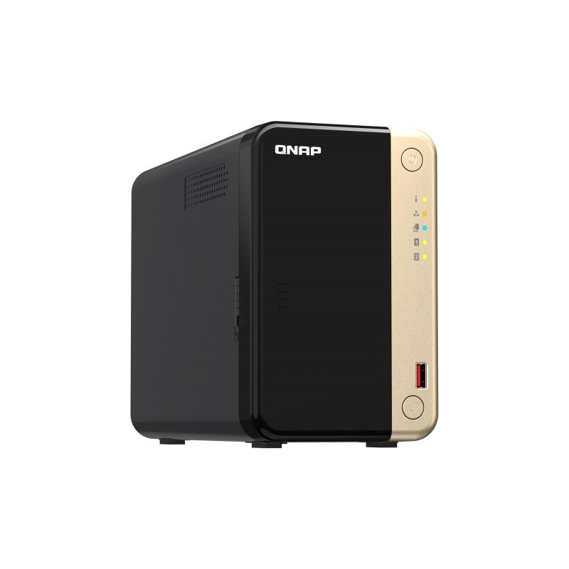QNAP TS-264-8G (4core 2,9 GHz, 8GB RAM, 2x SATA, 2x M.2 NVMe, 1x PCIe, 2x 2,5GbE, 1x HDMI 4K, 4x USB)
