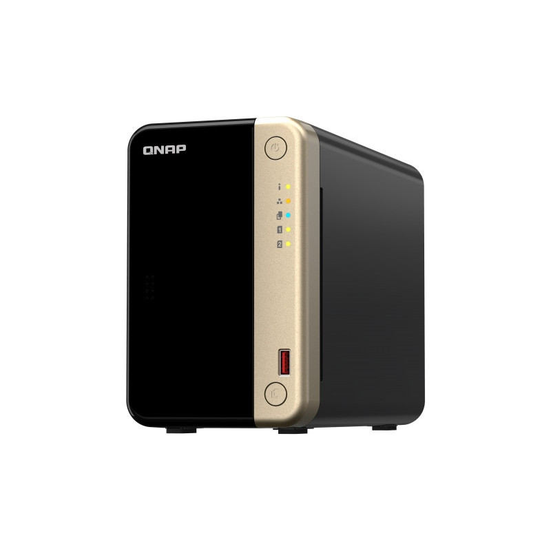 QNAP TS-264-8G (4core 2,9 GHz, 8GB RAM, 2x SATA, 2x M.2 NVMe, 1x PCIe, 2x 2,5GbE, 1x HDMI 4K, 4x USB)
