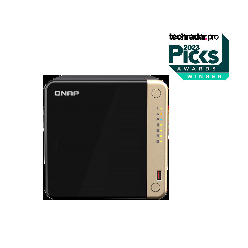 QNAP TS-464-8G (4core 2,9 GHz, 8GB RAM, 4xSATA, 2x M.2 NVM slot, 1xPCIe, 1xHDMI 4K, 2x2,5GbE, 4xUSB)