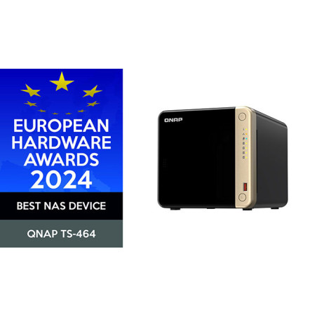 QNAP TS-464-8G (4core 2,9 GHz, 8GB RAM, 4xSATA, 2x M.2 NVM slot, 1xPCIe, 1xHDMI 4K, 2x2,5GbE, 4xUSB)