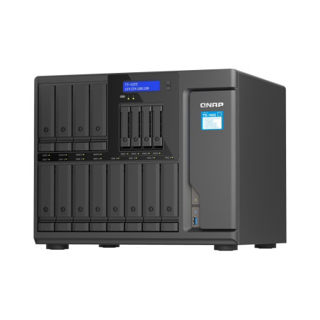 QNAP TS-1655-8G (8core 2,8 GHz, 8 GB RAM, 12 x 3,5 "+4 x 2,5" SATA, 2 x M.2 NVM slot, 2 x 2,5 GbE, 3 x PCIe)