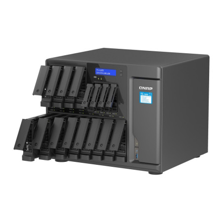 QNAP TS-1655-8G (8core 2,8 GHz, 8 GB RAM, 12 x 3,5 "+4 x 2,5" SATA, 2 x M.2 NVM slot, 2 x 2,5 GbE, 3 x PCIe)