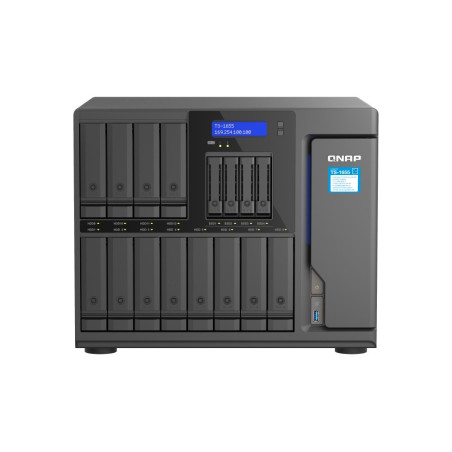QNAP TS-1655-8G (8core 2,8 GHz, 8 GB RAM, 12 x 3,5 "+4 x 2,5" SATA, 2 x M.2 NVM slot, 2 x 2,5 GbE, 3 x PCIe)