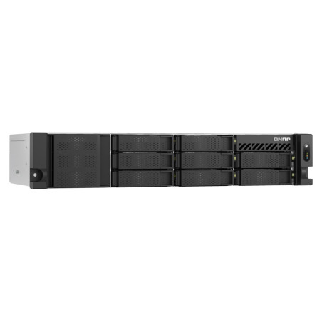 QNAP TS-855eU-RP-8G (8core 2,8GHz, 8GB RAM, 8x SATA, 2x 2,5GbE, 2x M.2 NVMe, 2x PCIe, malá hĺbka)