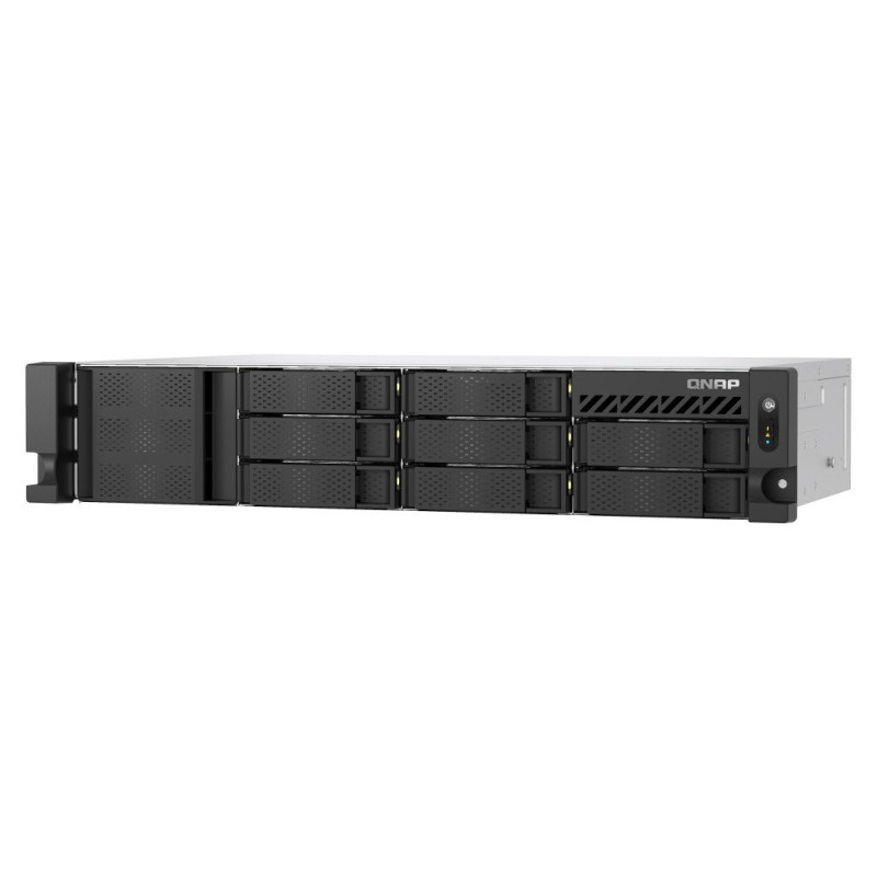 QNAP TS-855eU-RP-8G (8core 2,8GHz, 8GB RAM, 8x SATA, 2x 2,5GbE, 2x M.2 NVMe, 2x PCIe, malá hĺbka)