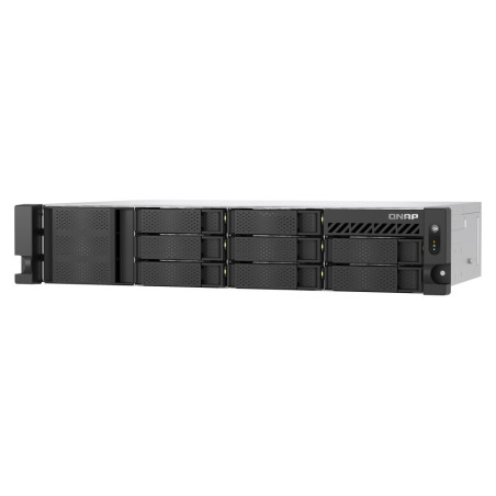 QNAP TS-855eU-RP-8G (8core 2,8GHz, 8GB RAM, 8x SATA, 2x 2,5GbE, 2x M.2 NVMe, 2x PCIe, malá hĺbka)