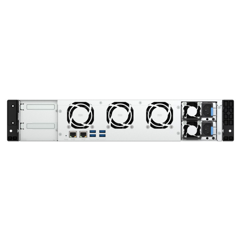 QNAP TS-855eU-RP-8G (8core 2,8GHz, 8GB RAM, 8x SATA, 2x 2,5GbE, 2x M.2 NVMe, 2x PCIe, malá hĺbka)