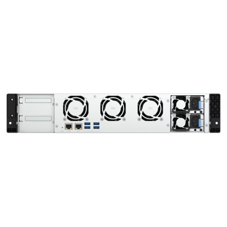 QNAP TS-855eU-RP-8G (8core 2,8GHz, 8GB RAM, 8x SATA, 2x 2,5GbE, 2x M.2 NVMe, 2x PCIe, malá hĺbka)