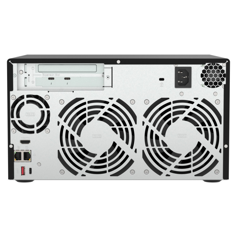 QNAP TVS-h874T-i7-32G (12core, ZFS, 32GB RAM, 8x SATA, 2x M.2 NVMe, 2x 2,5GbE, 2x Thunderbolt 4)