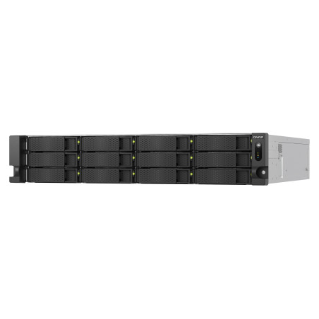 QNAP TS-h1277AXU-RP-R5-16G (Ryzen pre 5,1GHz, ZFS, 16GB DDR5 RAM, 12x SATA, 2x 2,5GbE, 2x 10GbE)