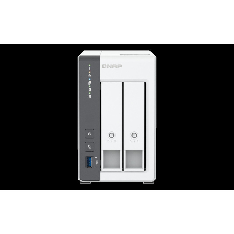 QNAP TS-216G (4core 2,0 GHz + NPU, 4 GB RAM, 2x SATA, 1x GbE, 1x 2,5 GbE, 2x USB 2.0, 1x USB 3.2)