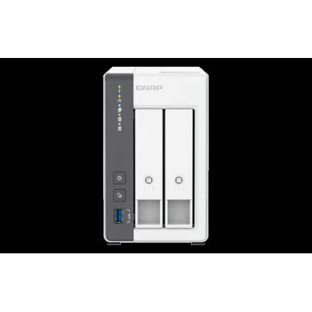 QNAP TS-216G (4core 2,0 GHz + NPU, 4 GB RAM, 2x SATA, 1x GbE, 1x 2,5 GbE, 2x USB 2.0, 1x USB 3.2)