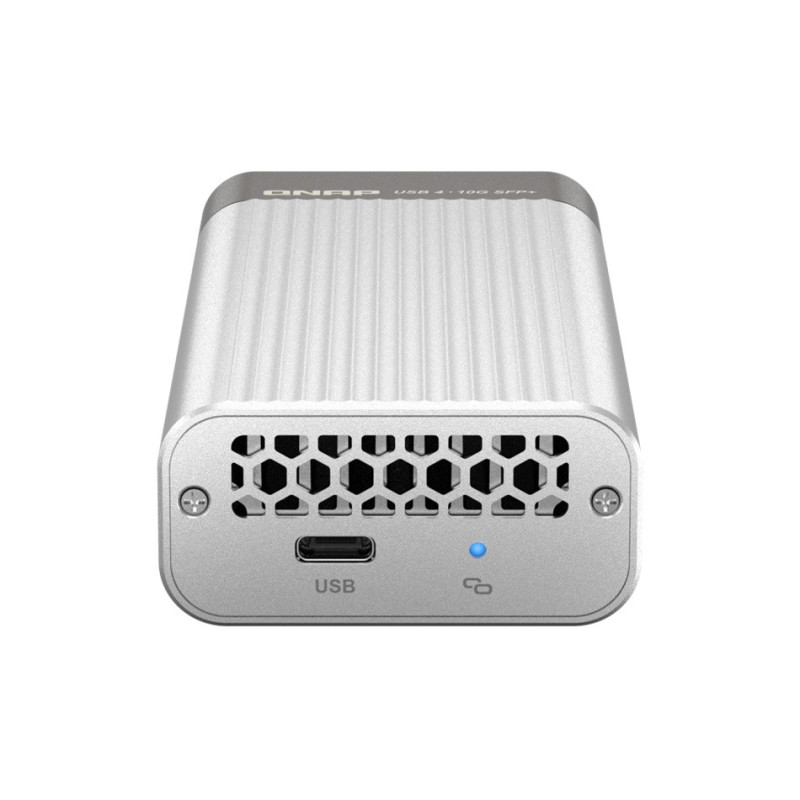 QNAP QNA-UC10G1SF- adaptér USB-C 4 (podpora Thunderbolt 3 a 4) na 10GbE SFP+ (pasívne chladenie)