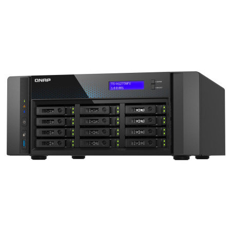 QNAP TS-h1277AFX-R7-32G (Ryzen 7 5,5 GHz, ZFS, 32 GB DDR5 ECC RAM, 12 x 2,5" SATA, 2 x 2,5 GbE, 2 x 10 GbE)