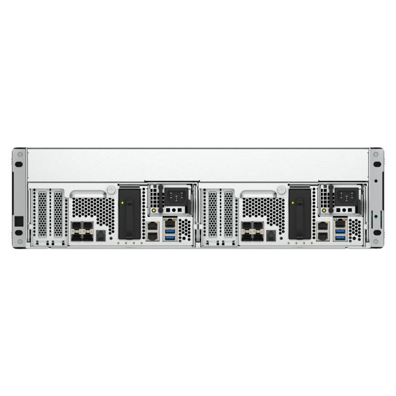 QNAP ES1686dc-R2-2142IT-128G (Duálny radič, 2x Xeon, 2x 64GB RAM, 16x 3,5" SAS, 6x GbE, 8x 10Gb SFP+)