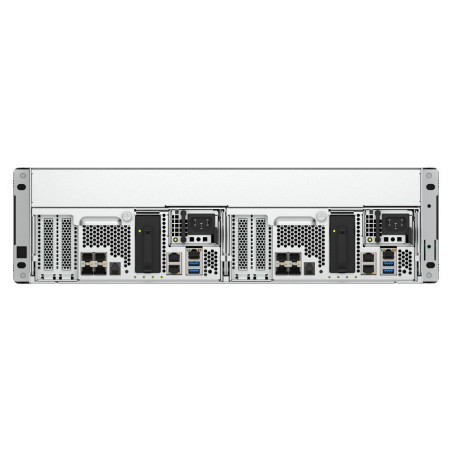 QNAP ES1686dc-R2-2142IT-128G (Duálny radič, 2x Xeon, 2x 64GB RAM, 16x 3,5" SAS, 6x GbE, 8x 10Gb SFP+)