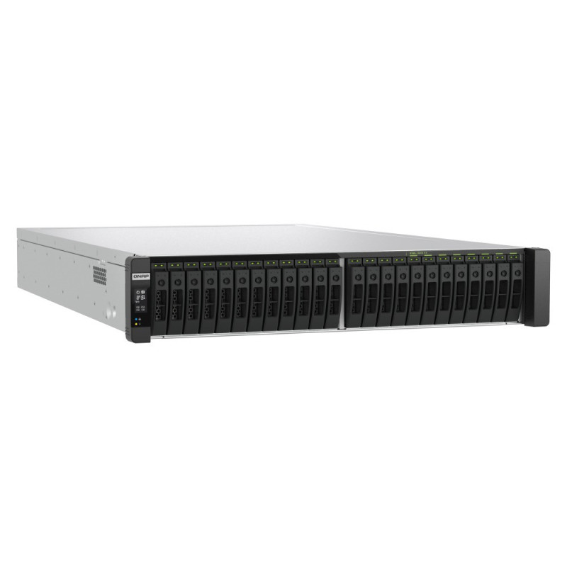 QNAP TDS-h2489FU-R2-4309Y-64G (2x Xeon, 64GB RAM, 24x 2,5" U.2/SATA, 4x PCIe, 4x 2,5GbE, 2x 25GbE)
