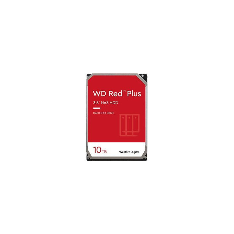 QNAP WD, HDD, Red Plus, SATA III, 3.5-inch, 10TB, WD100EFGX