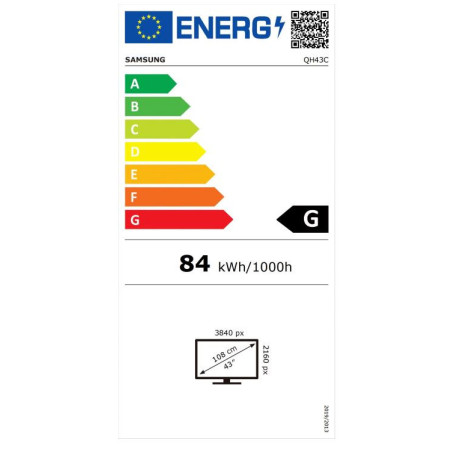 43" LED Samsung QH43C - UHD, 700cd, MI, 24/7