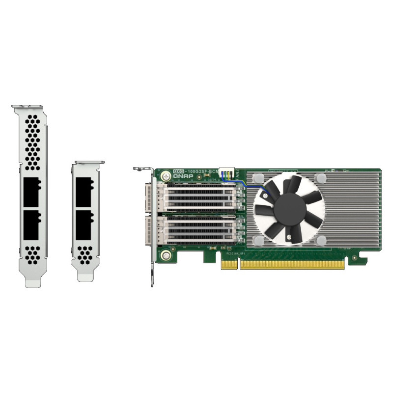QNAP QXG-100G2SF-BCM Dual port na 100GbE Network adaptér; 2 x QSFP28