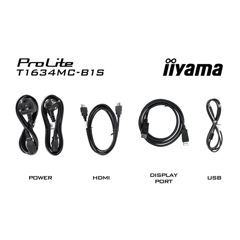 16" iiyama T1634MC-B1S: PCAP, FHD, HDMI, DP