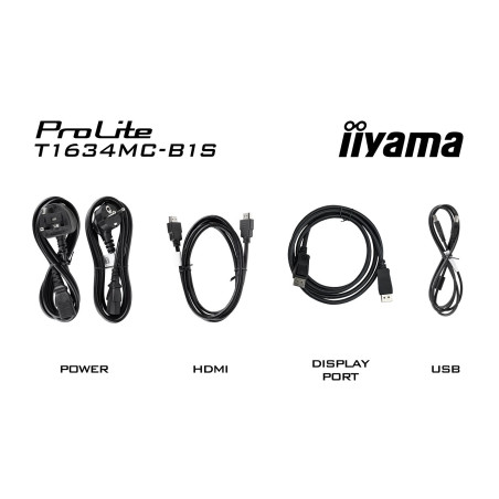 16" iiyama T1634MC-B1S: PCAP, FHD, HDMI, DP