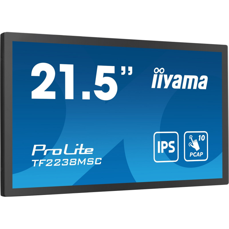 22" iiyama TF2238MSC-B1: PCAP, IPS, FHD, HDMI, DP