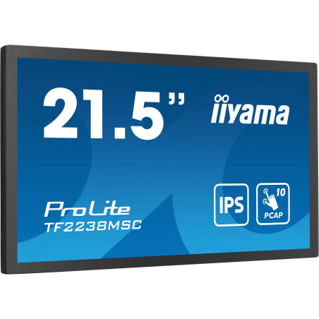 22" iiyama TF2238MSC-B1: PCAP, IPS, FHD, HDMI, DP