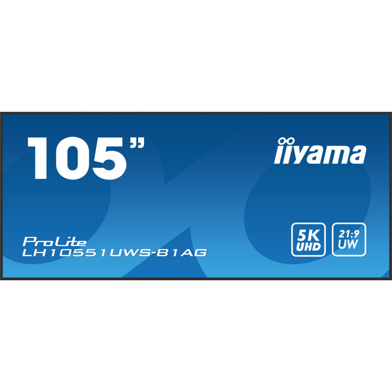 105" iiyama LH10551UWS-B1AG: IPS, 5K, USB-C, 24/7