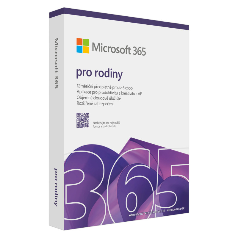 Microsoft 365 Family FY25H2 Mac/Win, 1 Rok, CZ