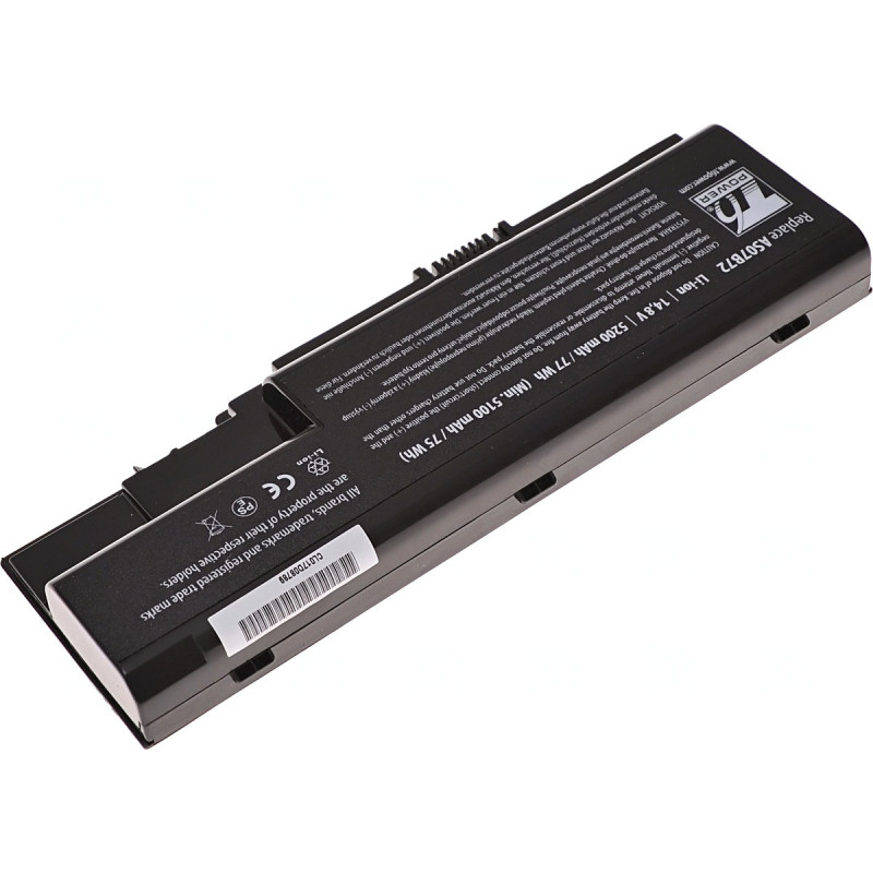 Batéria T6 Power pre Acer Aspire 5310, 5520, 5720, 5920, 7720, TravelMate 7530, 5200mAh, 77Wh, 8cell