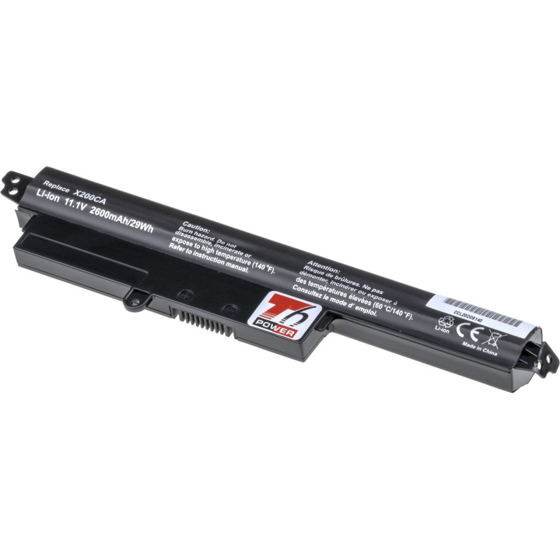 Batéria T6 Power pre Asus X200CA, X200LA, X200MA, F200CA, F200LA, F200MA, 2600mAh, 29Wh, 4cell