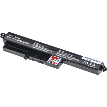 Batéria T6 Power pre Asus X200CA, X200LA, X200MA, F200CA, F200LA, F200MA, 2600mAh, 29Wh, 4cell