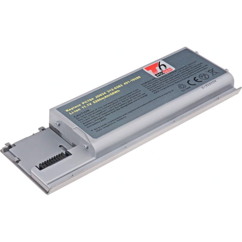 Batéria T6 Power Dell Latitude D620, D630, Precision M2300, 5200mAh, 58Wh, 6cell