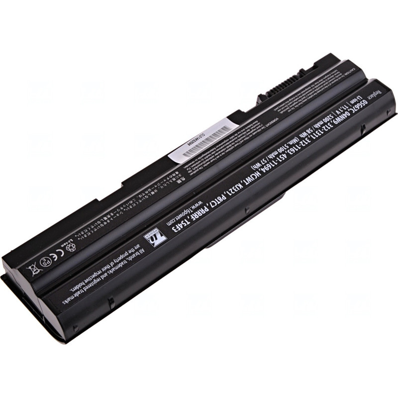Batéria T6 Power Dell Latitude E6420, E6430, E6520, E6530, E5420, E5430, E5520, 5200mAh, 58Wh, 6cell