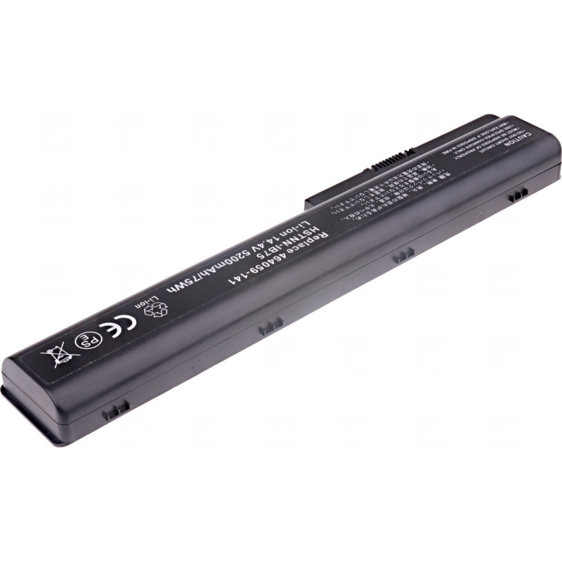 Batéria T6 Power pre HP Pavilion dv7-1000, dv7-2000, dv7-3000, dv8-1000 série, 5200mAh, 75Wh, 8cell