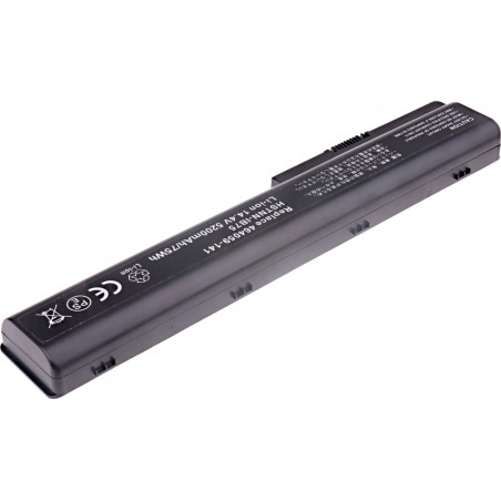 Batéria T6 Power pre HP Pavilion dv7-1000, dv7-2000, dv7-3000, dv8-1000 série, 5200mAh, 75Wh, 8cell