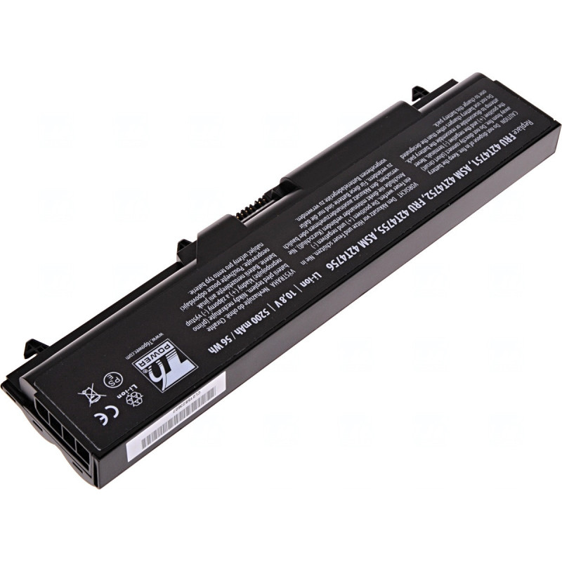 Batéria T6 Power Lenovo ThinkPad T410, T420, T510, T520, L410, L420, L510, 5200mAh, 56Wh, 6cell