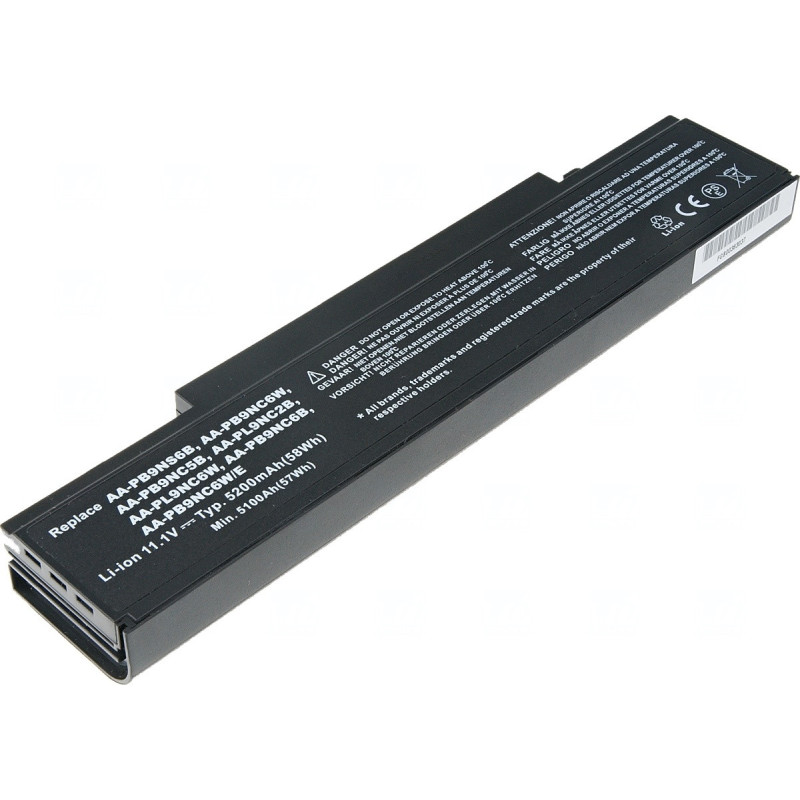 Batéria T6 Power Samsung R430, R480, R520, R530, R540, R580, R620, R720, R780, 5200mAh, 58Wh, 6cell