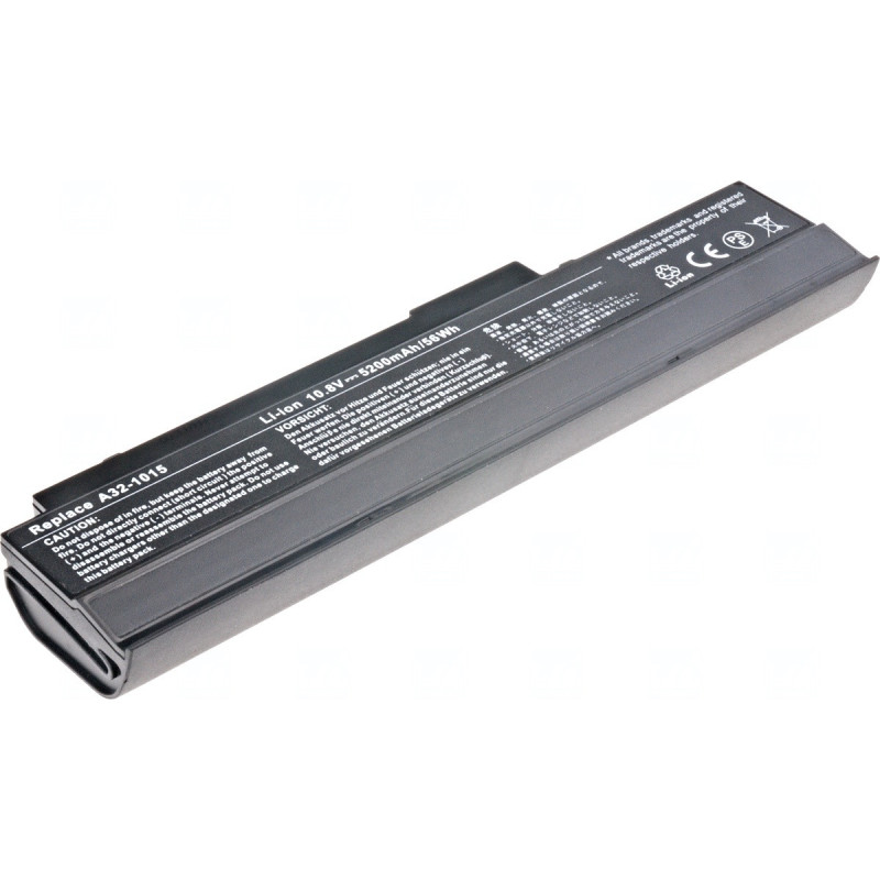 Batéria T6 Power Asus Eee PC 1011, 1015, 1215, R051, VX6, 5200mAh, 56Wh, 6cell