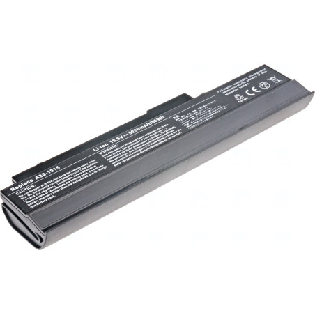 Batéria T6 Power Asus Eee PC 1011, 1015, 1215, R051, VX6, 5200mAh, 56Wh, 6cell