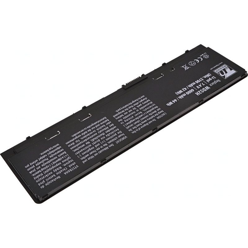 Batéria T6 Power Dell Latitude E7240, E7250, 6000mAh, 44Wh, 4cell, Li-pol