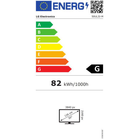 50" LG LED 50UL3J-M - UHD, 400cd, IPS, WOS, 16/7